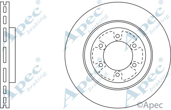 APEC BRAKING Тормозной диск DSK2582